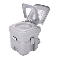 5 Gallon 20L Portable Toilet Flush Commode Camping Outdoor/Indoor Commode Potty