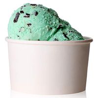 200-Pack 8 oz Ice Cream Cup - Disposable Paper Dessert Bowls Party Supplies Treat Cups for Hot and Cold Food, Sundae, Frozen Yogurt, Soup – 8 ounce, White