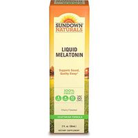 Sundown Melatonin Liquid Cherry Flavor 2 oz (Pack of 4)