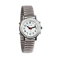 Ladies Talking Watch with Rhinestone Bezel and Expansion Band -English
