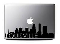 Louisville Skyline (13 inch) Black Macbook Decal #3 - Laptop Decal