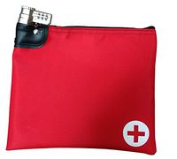 Medication Safety Bag Combination Keyed Lock (Red)