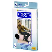 Jobst for Men Casual Support Socks 15-20mmHg Extra Large Full Calf Khaki