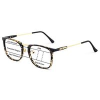 OCCI CHIARI Men Progressive Copmuter Reading Glasses Blue Light Blocking Reader 1.0 1.5 2.0 2.5 3.0 3.5(Tortoise/Gold,300)