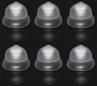 FCS Pack of 6 Click Dome for Siemens Signia RIC, Click CIC & Click ITC Hearing Aid (10/12mm Double).