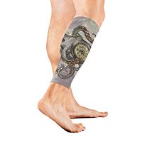 Anyangquji Watercolor Octopus Art Sports Calf Compression Sleeve Strong Calf Support for Runners(1 Pair)