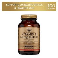Solgar Vitamin E 268 MG (400 IU) Mixed (d-Alpha Tocopherol & Mixed Tocopherols), 100 Softgels - Supports Immune System & Skin Nutrition - Natural Antioxidant - Gluten Free, Dairy Free - 100 Servings