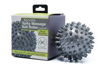 Bennlife Massage Ball - Spiky for Deep Tissue Back Massage, Foot Massager, Plantar Fasciitis & All Over Body Deep Tissue Muscle Therapy - Your Compact Muscle Roller (Grey, 2.95"/7.5cm)