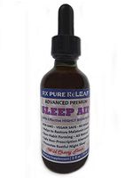 Rx Pure ReLeaf Sleep Aid Liquid Drops, Helps to Restore Melatonin Levels, Promotes Restful Sleep! Vegan, Gluten-Free, Non-GMO, NO Sugar, 2 oz Glass Bottle