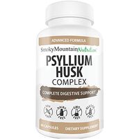 Psyllium Husk Complex 1080mg of Psyllium Husk (60 Capsules) Psyllium Husks Fiber Powder Supplement Supports Digestion, Intestinal Health & Regularity- Plus 10 Herbs- Smoky Mountain Nutrition