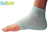 KidSole RX Gel Sports Sock for Kids with Heel Sensitivity from Severs Disease, Plantar Fasciitis. US Kid's Sizes 2-7 (Blue)
