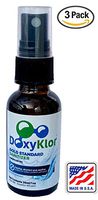 DoxyKlean Surface Sanitzer Microcleaner Spray by DoxyKlor - Harnesses The Power of Chlorine Dioxide | All-Purpose Cleaner | Travel Spray Bottle | 1oz / 32ml 175 Sprays per Bottle (3)