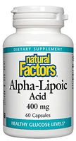 Natural Factors, Alpha-Lipoic Acid 400 mg, Whole Body Antioxidant Support, 60 Capsules (60 Servings)