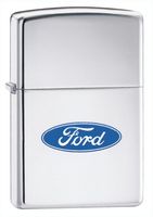 Zippo Ford Oval High Polish Chrome Lighter