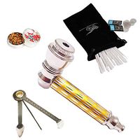 Uniquely Designed Mini Tool Pipe, Mini Grinder kit with 10 Stainless Steel mesh Filters (Yellow)