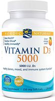 Nordic Naturals Vitamin D3 5000 - Potent Dose of Vitamin D3 for Bone Health, Mood and Sleep Rhythm Support, and Immune System Function*, Orange, 120 Count