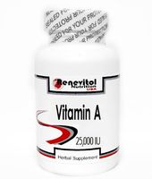 Vitamin A (Emulsified Dry) 25,000 IU 100 Capsules ~ Renevitol