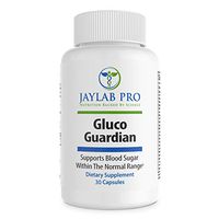 Jaylab Pro Gluco Guardian Blood Sugar Support Supplement – 20 Herbs & Multivitamin for Blood Sugar Control with Cinnamon, Banaba, Guggulsterones, Alpha Lipoic Acid, Gymnema Sylvestre