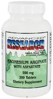 Advanced Research - Magnesium Arginate with Aspartate 500 mg. - 200 Tablets CLEARANCE PRICED