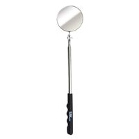 Ullman HTS-2L Extra Long Inspection Mirror - 52-1/2 in. Extendable Swivel Free Telescopic Mirror with Cushion Pistol Grip, Stainless Steel Handle. Inspection Tools