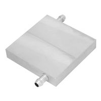 Water Cooling Block, 3 Sizes Aluminum Water Cooling Block Waterblock Cooler Water Cooling Head Light & Right Effluent(#3)