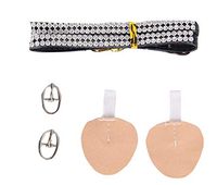 Women High Heel Shoes Buckle Set Anti-Loose Shoelace Set Beads Straps B01