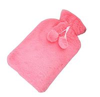 [Pink-1] Big Hot Water Bottle Cute Hot Water Bag Hot Water Bottle with Cover