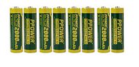 8X PPOWER 1.2V NiMH AA 2000MAH Rechargeable Batteries