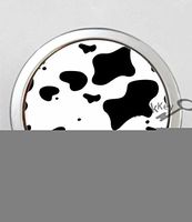 BlackKey Cow Pattern 3-Compartment Decorative Pocket Gift Box Case Organizer for Pill, Color 1 -1335