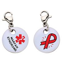 Marfan Syndrome Snap-On Bracelet Charm-Parent (Stainless Steel),102