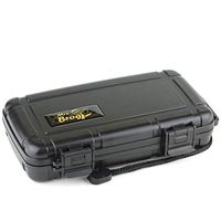 Mrs. Brog Waterproof Travel Cigar Humidor Case - Black - Holds up to 5 Cigars