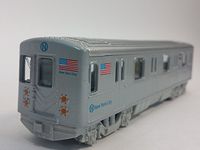 Metro NYC New York City 7" N Line Train Subway Car 1/100 Scale Diecast