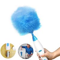 Electric Feather Duster Cleaning Brush - Dust Removal 360 Degree Bending Electric Feather Duster Dust Removal Zen Sweep Gray Artifact Automatic Household,Battery