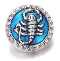 2017 Rhinestone Drill Snaps Chunk Charm Button Fit Noosa Leather Bracelets N.52 pretty party designer talisman girl stylish womans charming styling women brides