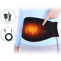 Waist Heating Pad for Back Pain, USB Heat Waist Belt Hot Compress Therapy for Menstrual Abdomen Cramps, Lower Back Pain Relief, 5V Electric Heating Pad for Women Men