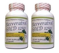 2 Pack - Resveratrol Gold 1250 - Maximum Potency 1250 Mg