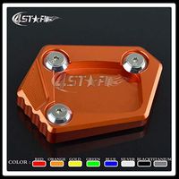 Frames & Fittings Motorcycle CNC Side Stand Enlarge Plate Kickstand Extension Pad for CBR500R CB500F CB500X CB500 NC700 NC700S NC700X NC700D - (Color: Orange)