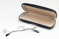 Rimless Reading Glasses with High Quality Polycarbonate Lenses, Scrach Coating and Comes with a Hard Black Leather Protective Case (3.50)