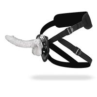 YJJ-SEEX 7.67 inch Strapon Harness Strap Ons Funny Toys 100% Waterproof for Lesbian Pants Strap On Strapless by Wearable Stimulating Toy On CDYJDM012 (Color : Transparent)