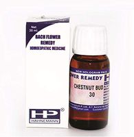 Hahnemann Bach Flower Remedy Chestnut Bud (Aecullus Hipp) for Lack of Observation, Repeating Mistakes. 30ml Pack of 3