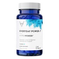 HyperPower Everyday Testosterone Booster for Men - Natural Stamina, Endurance, Strength & Libido Booster - Accelerate Muscle Growth and Fat Burning - 60 Tablets, Made in USA