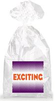 Exciting Orange on Purple Party Favor Bags with Ties - 12pack