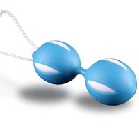 Trainer Tightening Silicone Kegel Exerciser,Jump Ball Strengthen Tighten Pelvic Floor, Post-Pregnancy Bladder Control Ben Wa Balls Toys for Women (Blue)