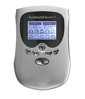 PM10AB(Silver) Best Muscle Simulator tens EMS nmes Unit Machines Electric Electronic Pulse Massagers for Back Neck Shoulder Knee Legs Body Pain tmj Replacement Pads HealthmateForever