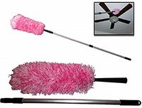 Long Handle Extendable Duster, Extends up to 5 ft, Lightweight Extension Pole, Washable Dusting Head. Great for dusting Ceilings, Fans, Blinds, and More!