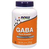 NOW Supplements, GABA (Gamma-Aminobutyric Acid) Powder, Neurotransmitter Support*, 6-Ounce