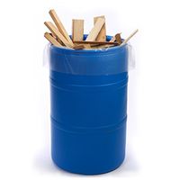 38" x 65" x 3 mil 55 to 60 Gallon Clear Eco-Manufactured Plastic Drum Liners (Roll of 100)