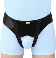 Hernia Belt for Men Hernia Support Truss for Single/Double Inguinal or Sports Hernia, Adjustable Waist Strap with 2 Removable Compression Pads Breathable Material (Size M)