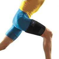 Compression Thigh Support Thigh Brace with Elastic Straps Hamstring Support for Hip Groin Hamstring Thigh and Sciatic Nerve Pain Relief Muscle Strain Prevention and Rehabilitation