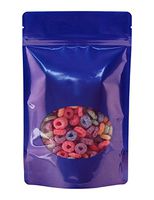BAP 4 oz Blue Window Stand Up Pouch with Zip (100 pcs)